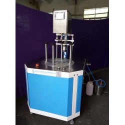 塑料圓筒蓋膠水封底機，吸塑蓋打膠機廠家