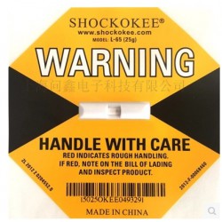 上海問鑫防震標(biāo)簽、上海防震標(biāo)簽沖擊指示器，SHOCKOKEE