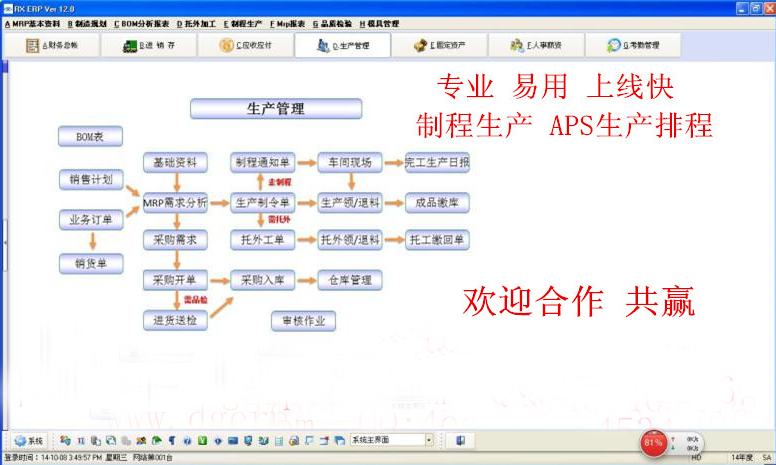 五金，機(jī)模，汽配行業(yè)ERP軟件 生產(chǎn)管理系統(tǒng)