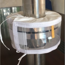 專業(yè)供應(yīng)聚四氟乙烯復(fù)合面料法蘭保護(hù)套、防噴濺保護(hù)罩
